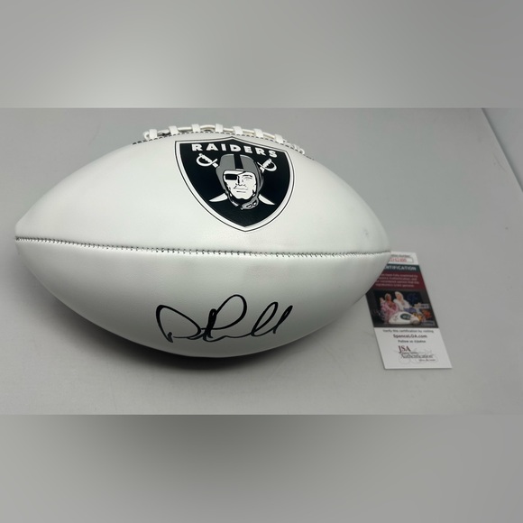 Pete Carroll signed Las Vegas Raiders Logo Football JSA COA - Picture 1 of 3